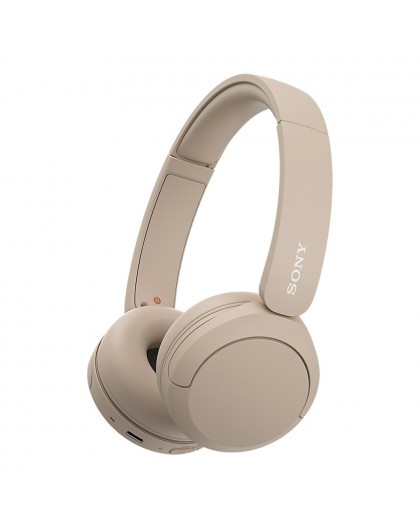 Sony WH-CH520 Headset Wireless Head-band Calls/Music USB Type-C Bluetooth Charging stand Cream