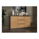 2D3S chest of drawers 120x30x75 cm, anthracite/artisan