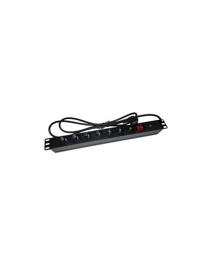 Alantec PZ071U power extension 1.8 m 7 AC outlet(s) Indoor Black