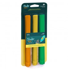 3Doodler Start 3DS-ECO-MIX2-75 3D printing material Compostable plastic Green, Orange, Yellow 1 g