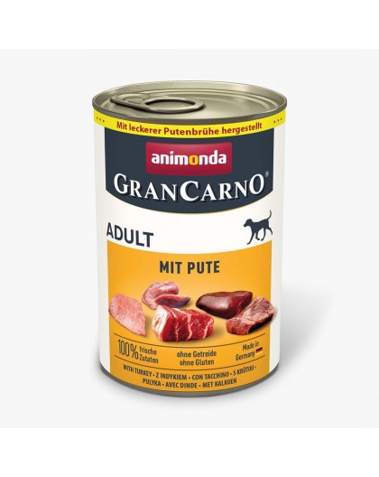 ANIMONDA GranCarno Adult Turkey - wet dog food - 400g