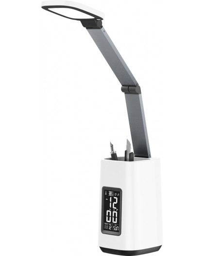 Activejet AJE-TECHNIC LED desk lamp with display white