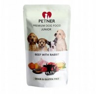 PETNER Junior Mini Beef with rabbit - wet dog food - 500g