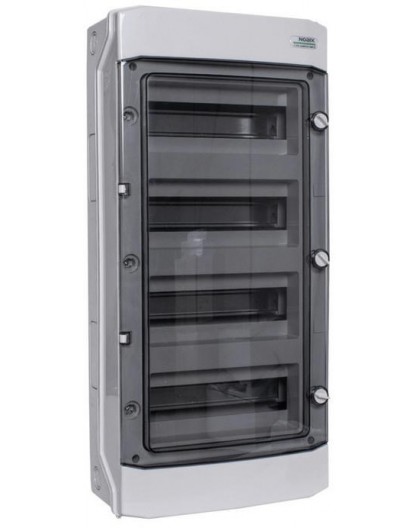Surface-mounted installation enclosure, plastic, IP65, 4th row, 12 modules, 1500V DC