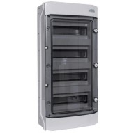 Surface-mounted installation enclosure, plastic, IP65, 4th row, 12 modules, 1500V DC