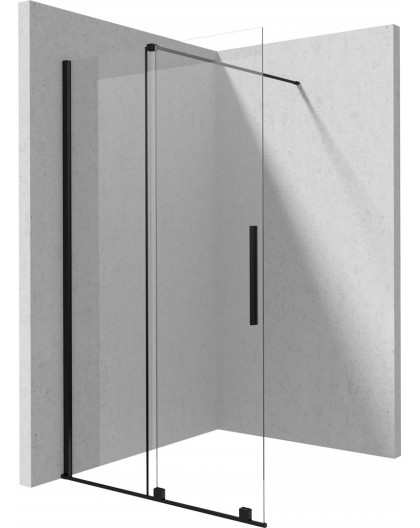 Walk-in shower wall 120 cm - sliding