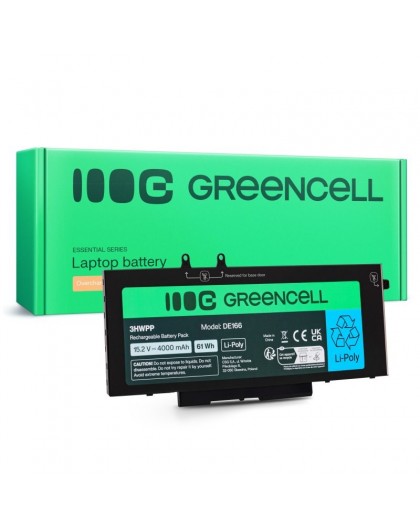 GREEN CELL BATTERY DE166 DELL 4000MAH 15.2V