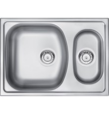 1.5-bowl steel sink