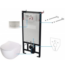 6-in-1 concealed toilet set