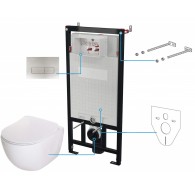 6-in-1 concealed toilet set