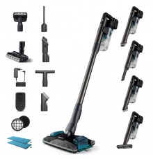 Philips 8000 series XC8057/01 stick vacuum/electric broom Battery Dry&wet Cyclonic Bagless 0.6 L Blue