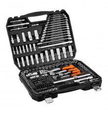 Socket wrench set 1/2", 3/8", 1/4", 220 pcs.