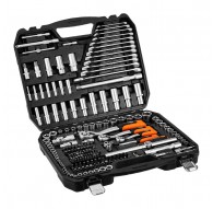Socket wrench set 1/2", 3/8", 1/4", 220 pcs.
