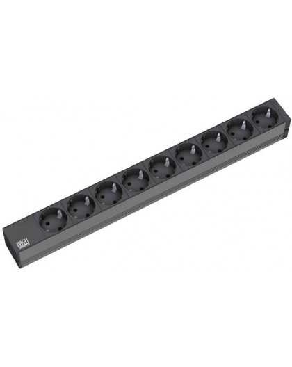 Bachmann 9x Schuko, 2m power extension 9 AC outlet(s) Black
