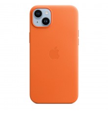 Apple iPhone 14 Plus Leather Case with MagSafe - Orange