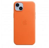 Apple iPhone 14 Plus Leather Case with MagSafe - Orange