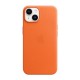 Apple iPhone 14 Plus Leather Case with MagSafe - Orange