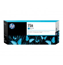 HP 728 300-ml Cyan DesignJet Ink Cartridge