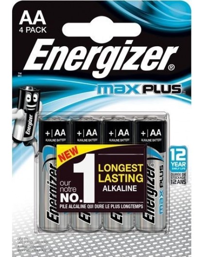 ENERGIZER BATTERY MAX PLUS AA LR6, 4 ECO