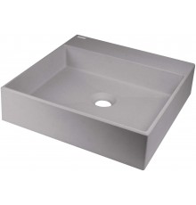 Granite countertop washbasin with space for a tap - 400x400 mm