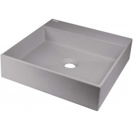 Granite countertop washbasin with space for a tap - 400x400 mm