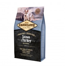 CARNILOVE Salmon and turkey for puppies - dry dog food - 4kg