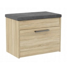 Topeshop PARMA MINI SONOMA shoe organizer Closed Sonoma oak