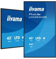 iiyama 43" 4K UHD Most powerful professional digital signage display with advanced control and connectivity options