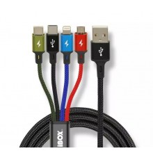 Universal 4 in 1 charging cable I-BOX USB IKUM4W1