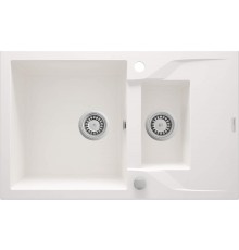 1.5-bowl granite sink with drainer