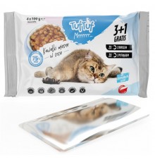 TUF TUF 2x with cod, 2x with trout - wet cat food - 4x100g