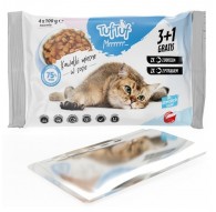 TUF TUF 2x with cod, 2x with trout - wet cat food - 4x100g