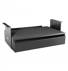 Maclean MC-875 Under Desk Steel Drawer with Shelf Up to Max. 5kg Base Under Table Holder Hanging Drawer with Organiser