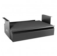Maclean MC-875 Under Desk Steel Drawer with Shelf Up to Max. 5kg Base Under Table Holder Hanging Drawer with Organiser