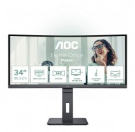 AOC CU34P3CV computer monitor 86.4 cm (34") 3440 x 1440 pixels UltraWide Quad HD LED Black