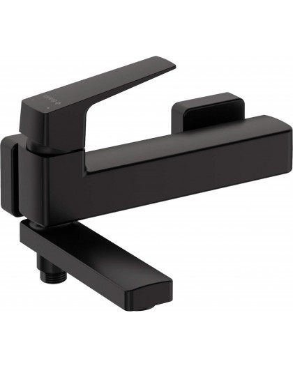 Wall-mounted bathtub mixer - with folding spout