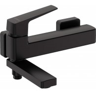 Wall-mounted bathtub mixer - with folding spout