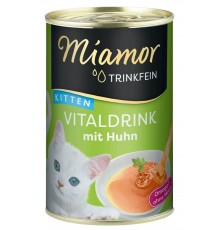 MIAMOR Trinkfein Kitten Vitaldrink with chicken - cat treats - 135ml