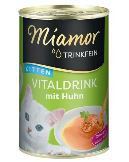 MIAMOR Trinkfein Kitten Vitaldrink with chicken - cat treats - 135ml