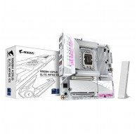 GIGABYTE B860M AORUS ELITE WF6E ICE Motherboard - Intel Core Ultra Series CPUs, 12+1+2+1 Phases VRM, up to 9200MHz DDR5, 1xPCIe 