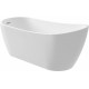 Asymmetrical freestanding acrylic bathtub - 170 cm