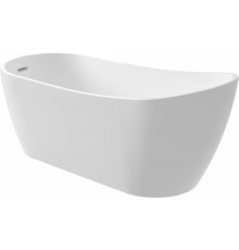 Asymmetrical freestanding acrylic bathtub - 170 cm