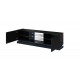 Cama TV cabinet QIU 200 MDF black gloss/black gloss