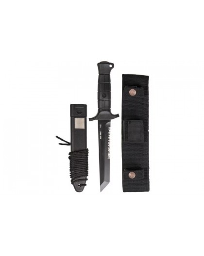 Mil-Tec German Combat Knife Black 2000 steel 440