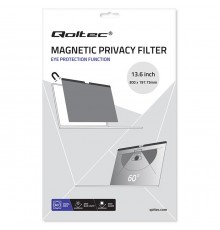Qoltec GDPR Privacy Filter for MacBook Air 13.6" | Magnetic | Eye protection