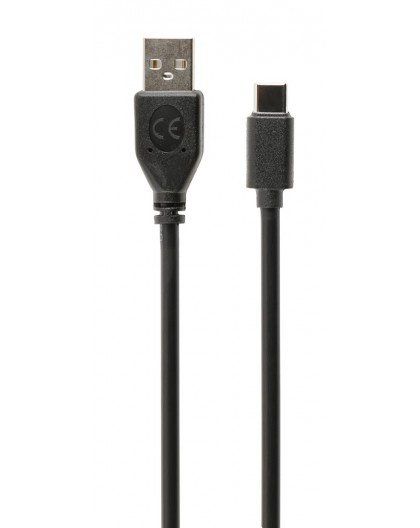 Gembird USB-A/USB-C, 1m USB cable USB 2.0 USB A USB C Black