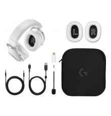 Logitech G 981-001269 headphones/headset Wireless Head-band Gaming Bluetooth White