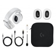 Logitech G 981-001269 headphones/headset Wireless Head-band Gaming Bluetooth White