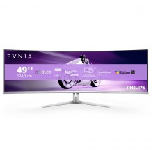 Philips Evnia 8000 49M2C8900/00 computer monitor 124.2 cm (48.9") 5120 x 1440 pixels Dual QHD QD-OLED White