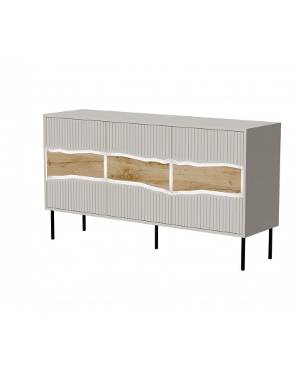 Cama INSERTO 3D chest of drawers 143.5x40x80 cashmere + LED